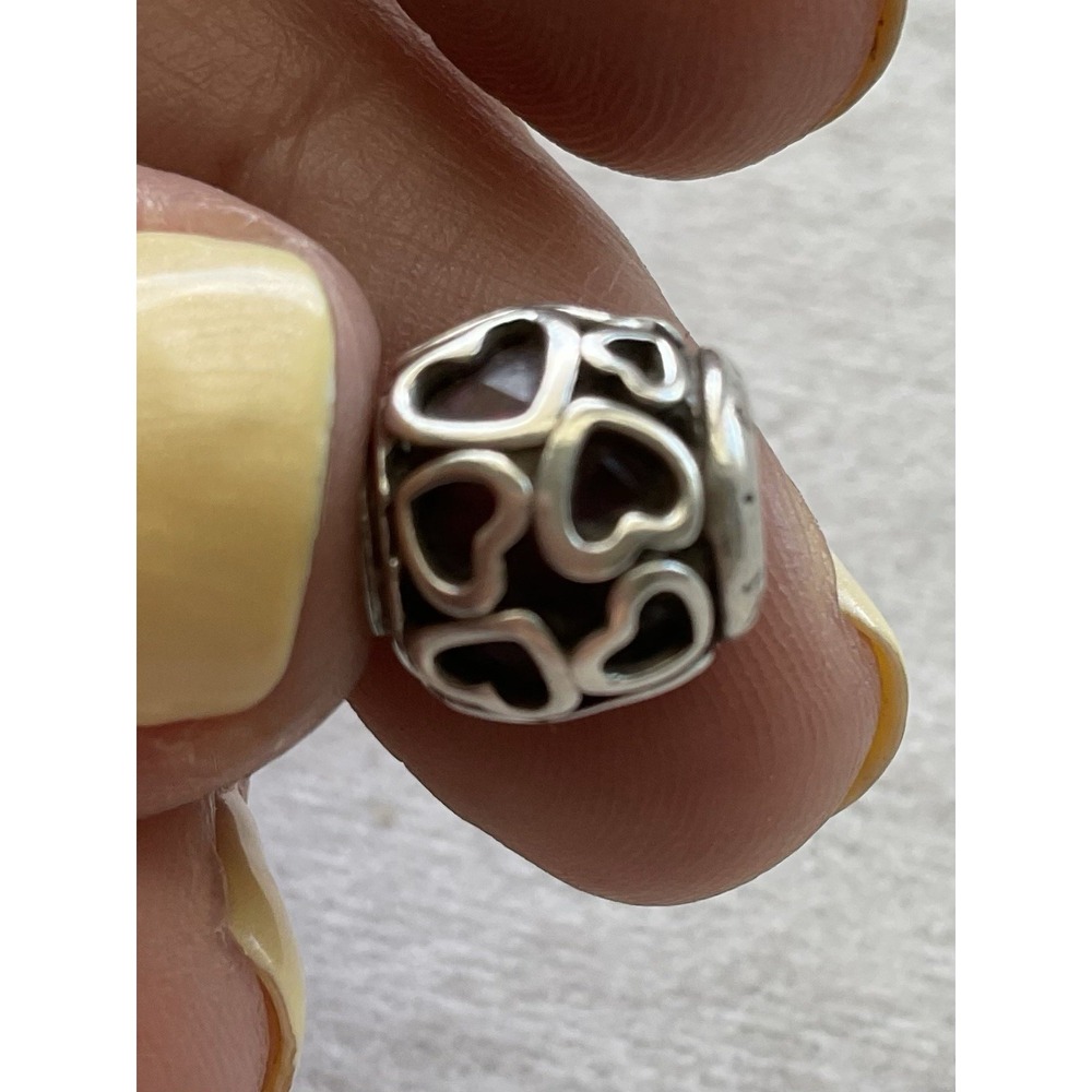 Pandora Hearts All Over Charm ALE 925 Sterling Silver Enamel